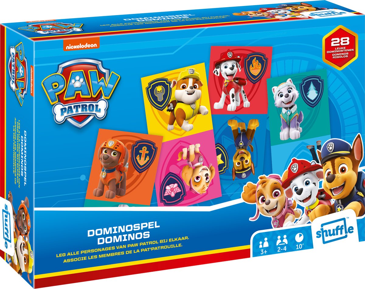 Dominospel - Paw Patrol - Ontdek, Leer en leg het Paw Patrol Team