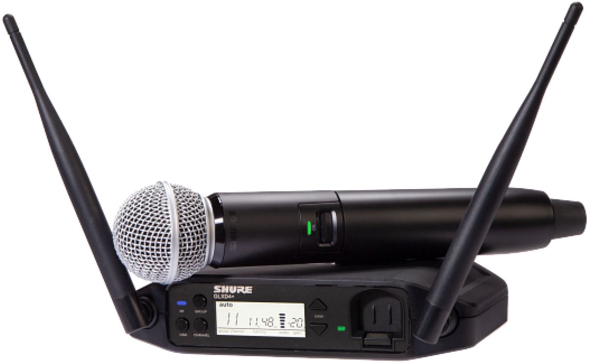 Shure GLXD24+E/SM58-Z4 - Draadloos systeem met hand-held