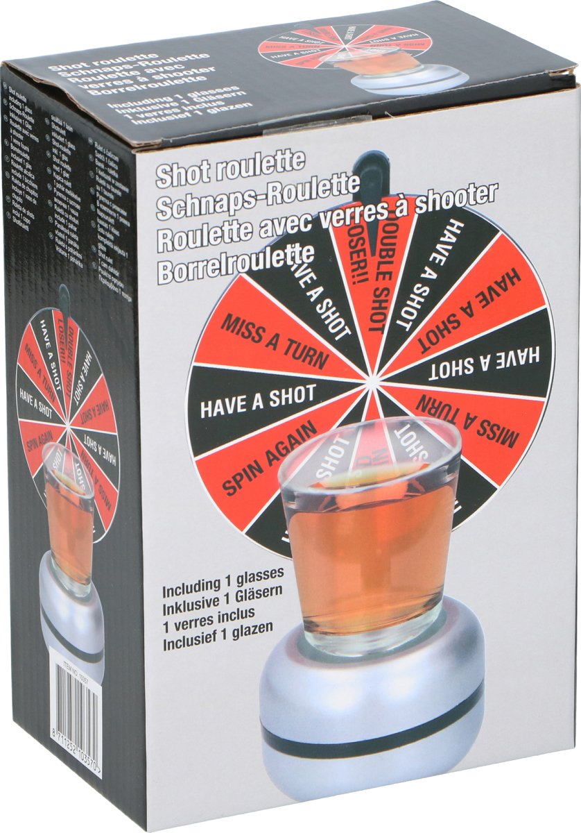 Borrel roulette met Glas