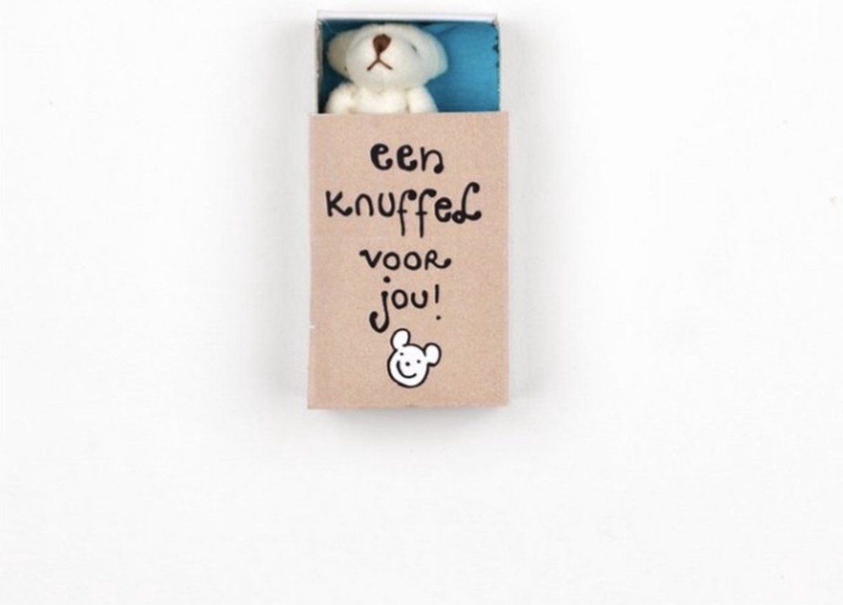 knuffel in doosje wit