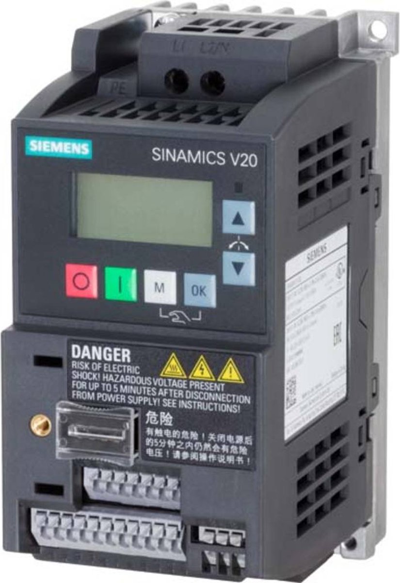 Siemens Basis converter 6SL3210-5BB12-5BV1 0.25 kW 200 V, 240 V