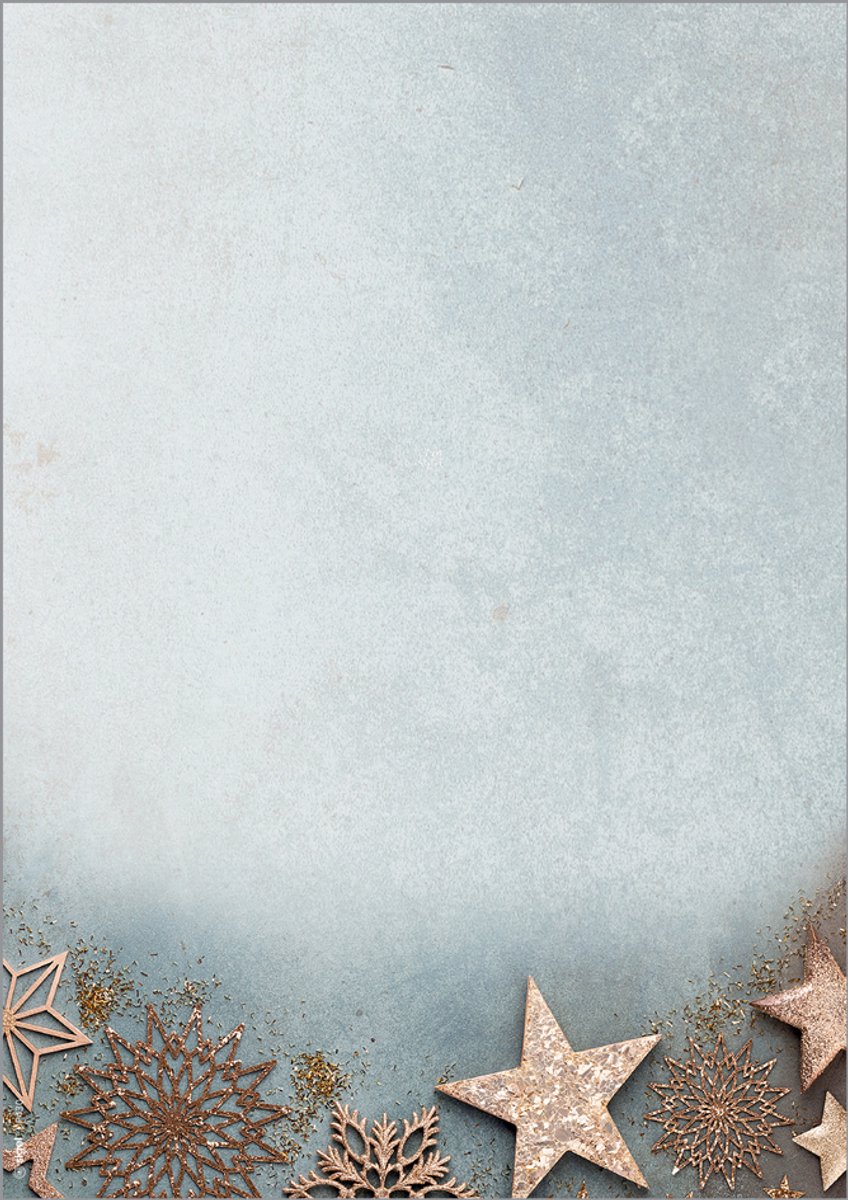 Kerst-motievenpapier Glamoureuze Kerst, A4