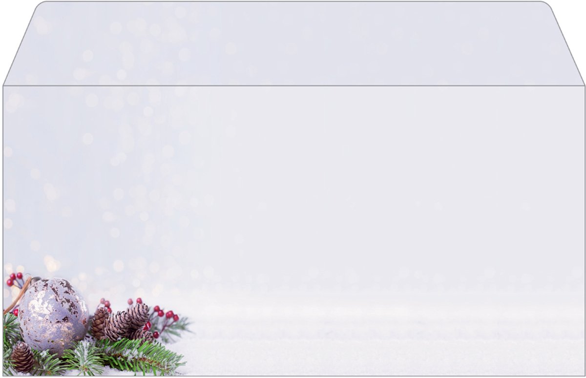 Kerstmotiefenvelop Charmante Kerst