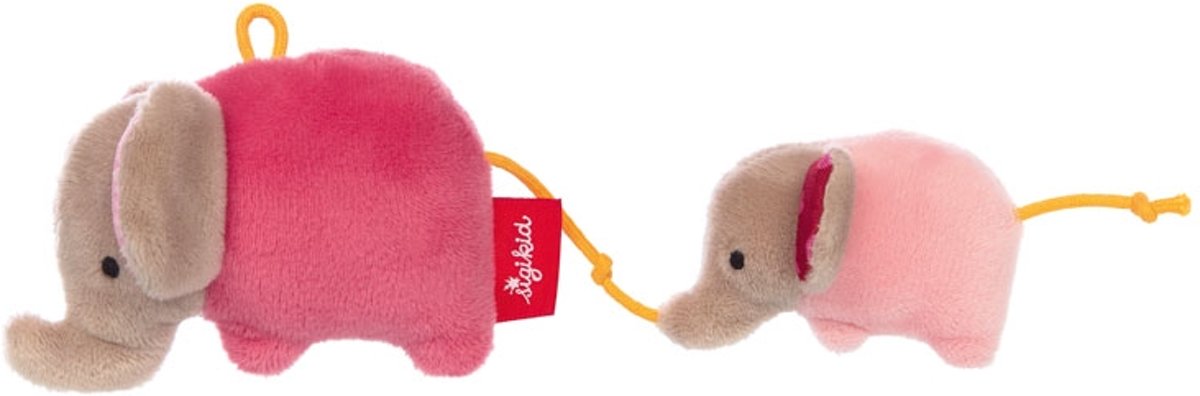 sigikid Grasp toy elephants pink, Red Stars 42291