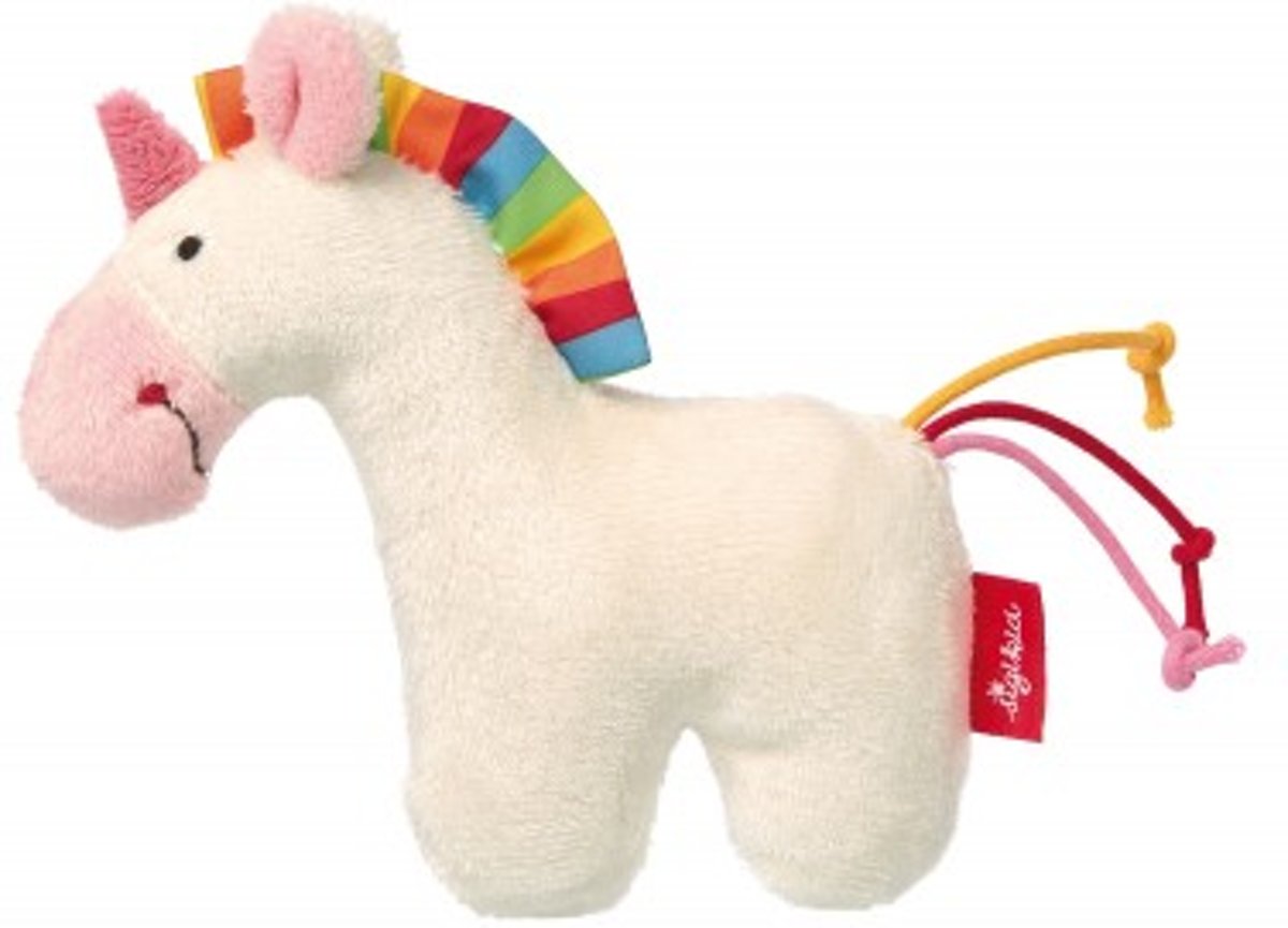 sigikid Mini rammelaar eenhoorn wit Red Stars 42187