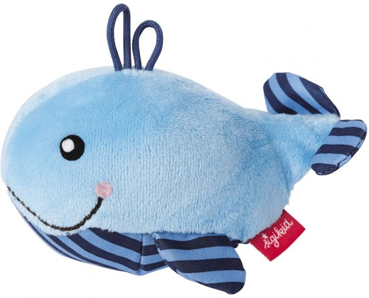 sigikid Mini rammelaar walvis Red Stars 41172