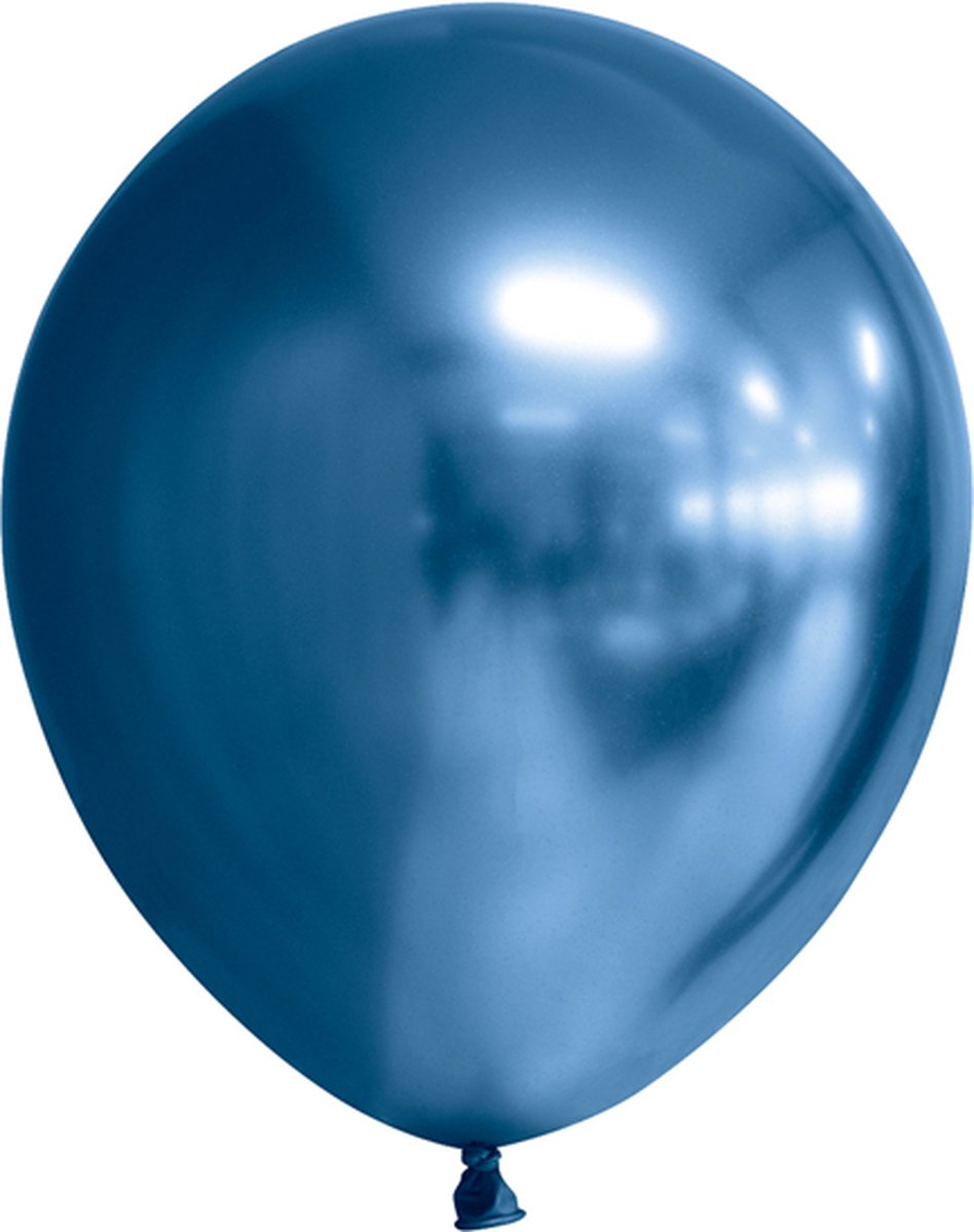 100 Chrome Ballonnen 5 Blauw