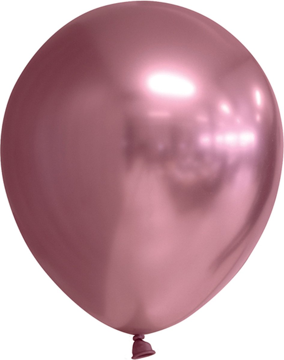 100 Chrome Ballonnen 5 Roze