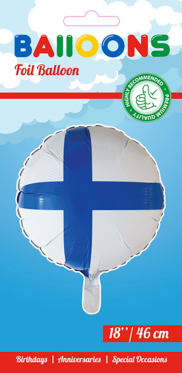 3x Folieballon Finland 18