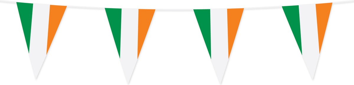 3x Vlaggenlijn Ierland 10 Meter - Voetbal EK WK Landen Feest Versiering Decoratie
