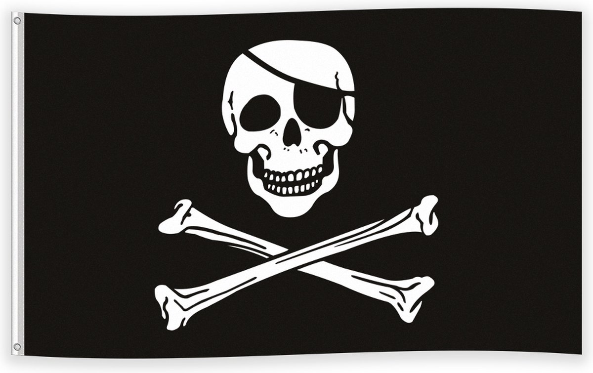 Vlag Piraten 150 x 90 cm