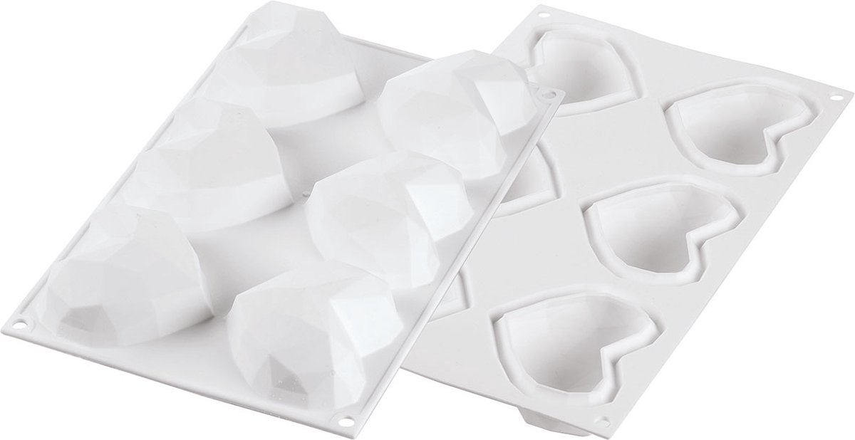 Silikomart Mould Amorini Origami Geometric Heart Mini