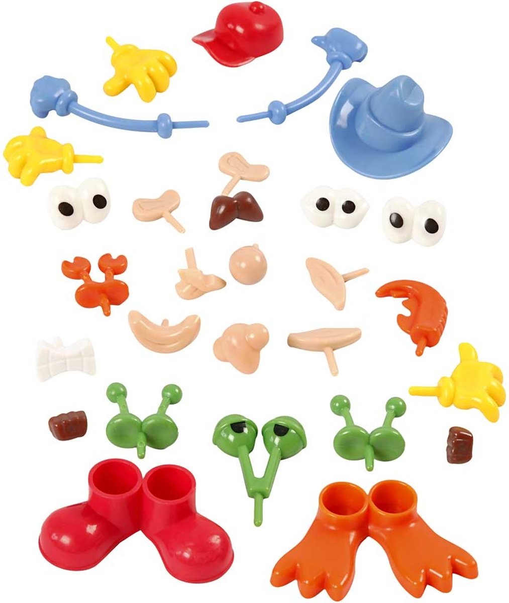 Silk Clay Knutselset Deco Lichaamsdelen 26-delig