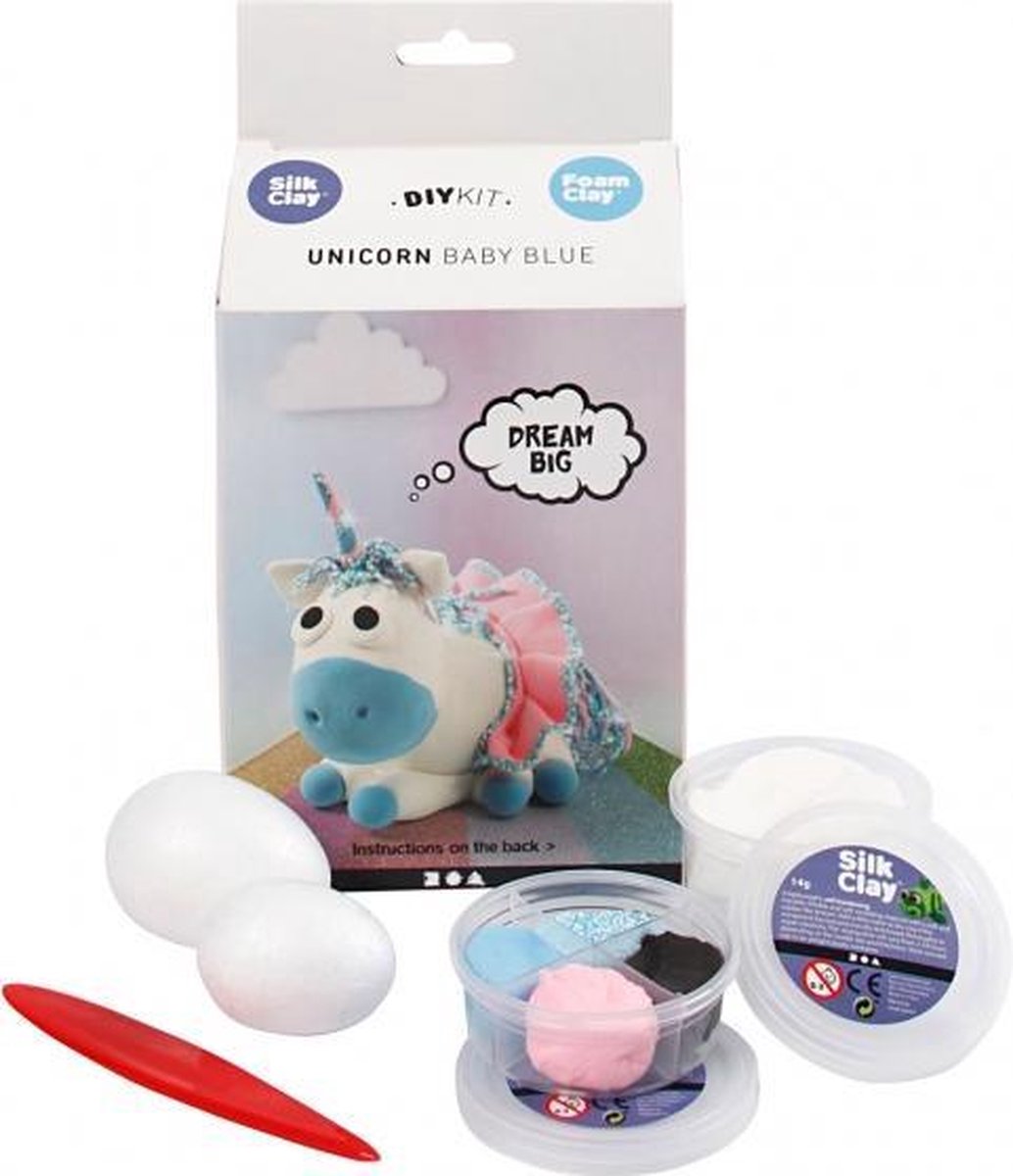 knutselset Funny Friends Baby Blue 8-delig