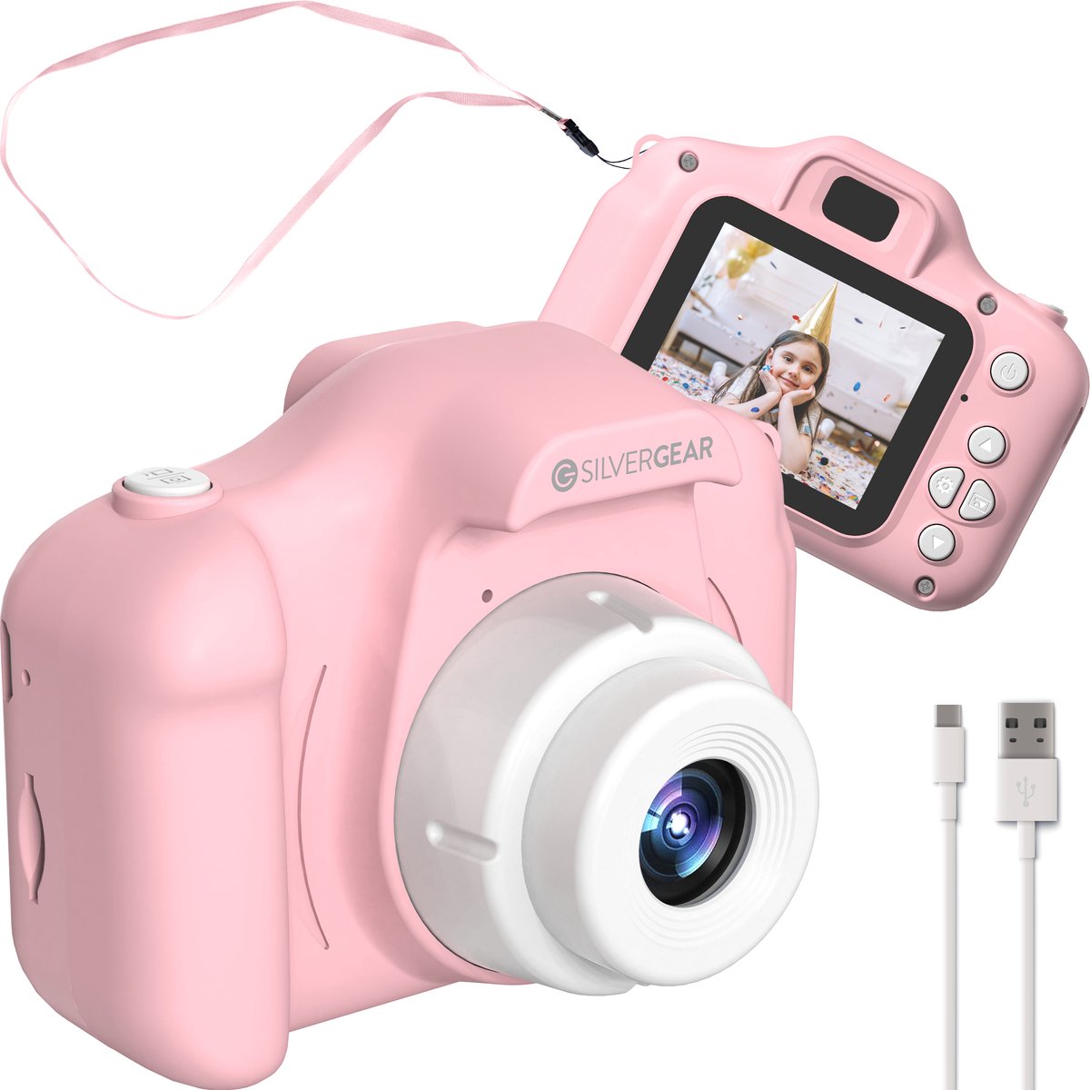   Digitale Kindercamera - Fototoestel voor Kinderen - Kinder Camera Kinderspeelgoed - Roze