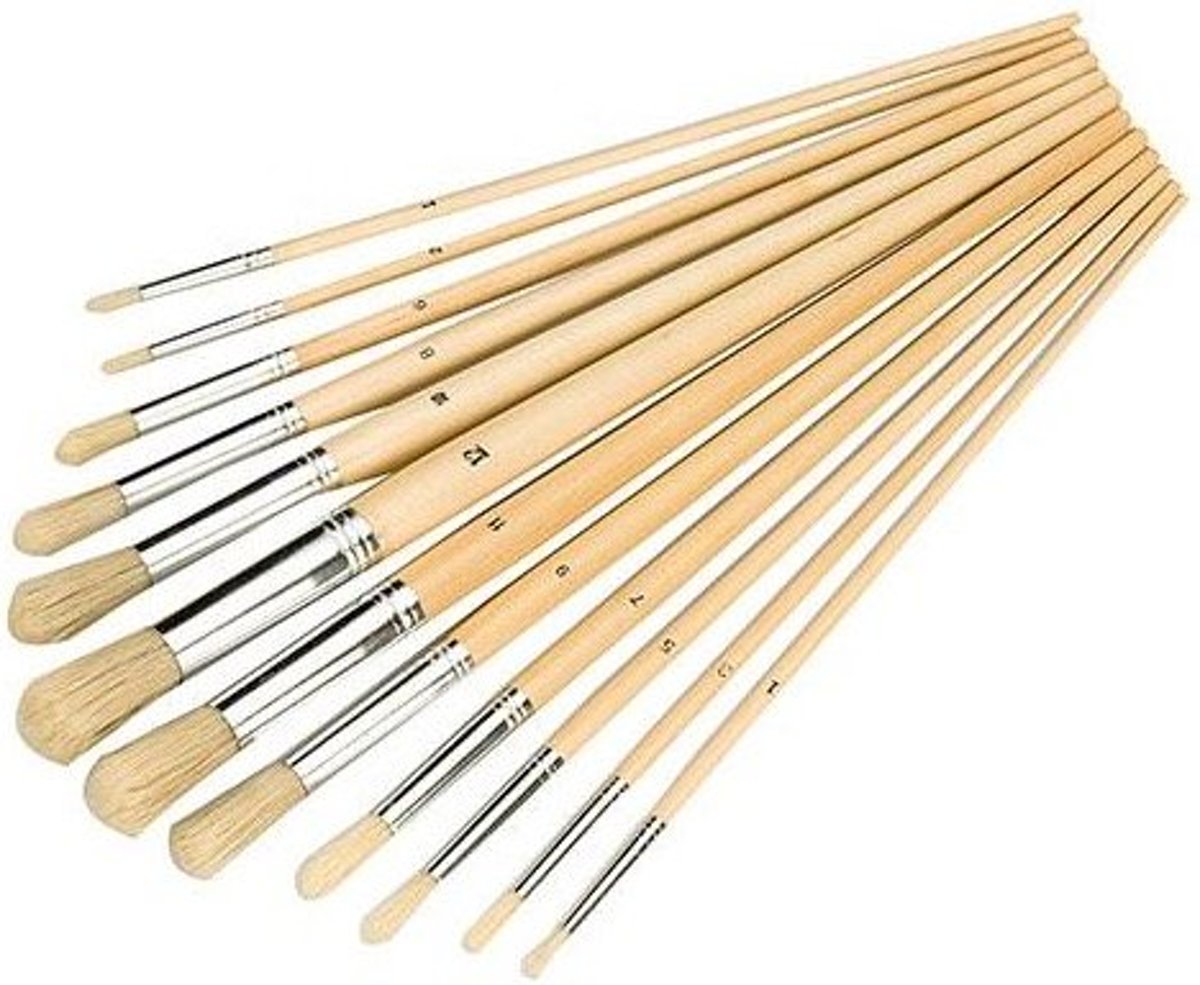 12-delige penselen set Ronde punten