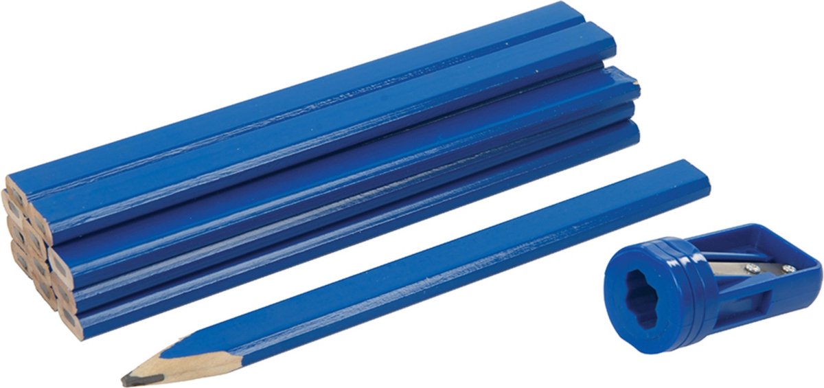 Silverline 250227 13-delige Timmermanspotlodenset met puntenslijper