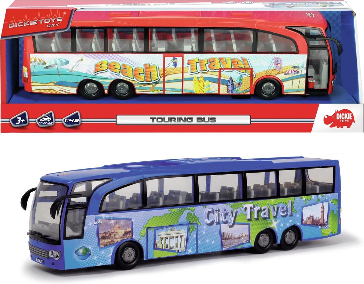 Simba Toys Vakantie Tourbus 1:43