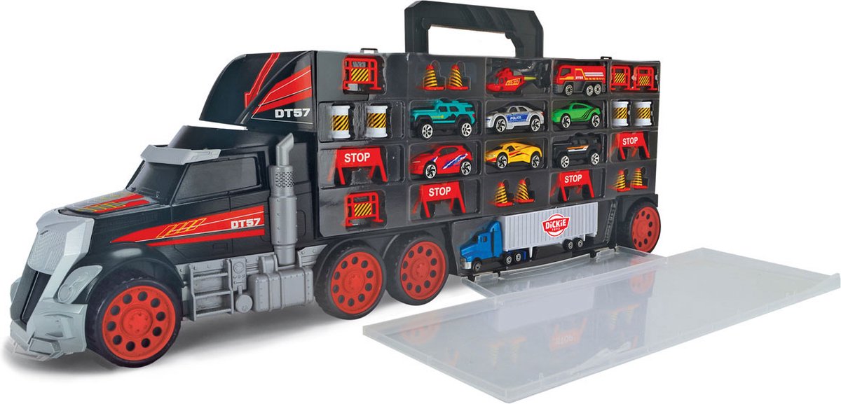 dickie vrachtwagen/opbergkoffer met autos