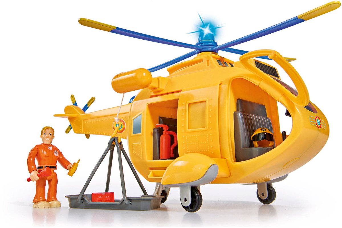 Brandweerman Sam Wallaby 2 Helikopter mef Figuur