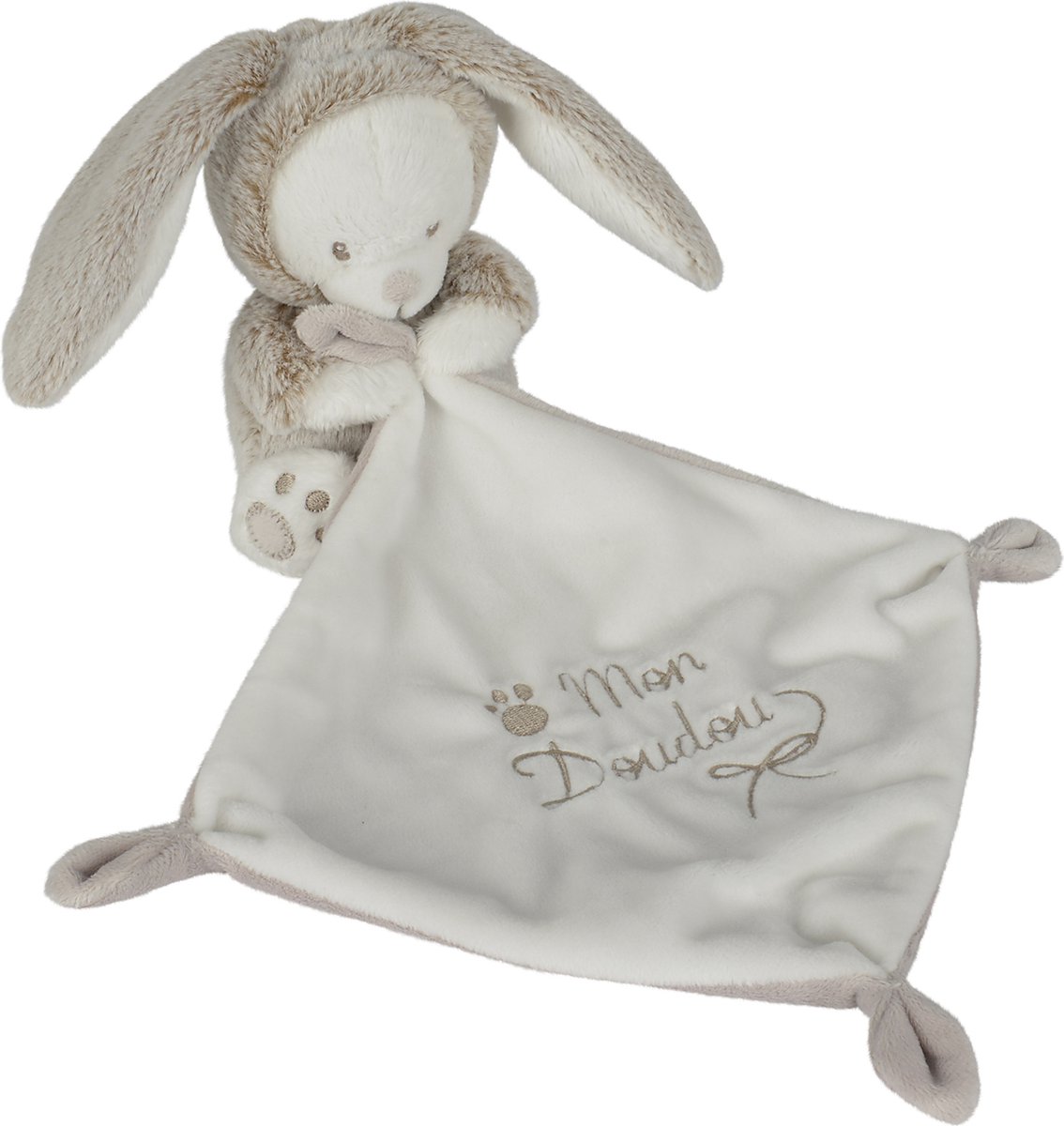 Nicotoy - Laline Nature - Konijn - Knuffeldoekje - Knuffel - Pluche