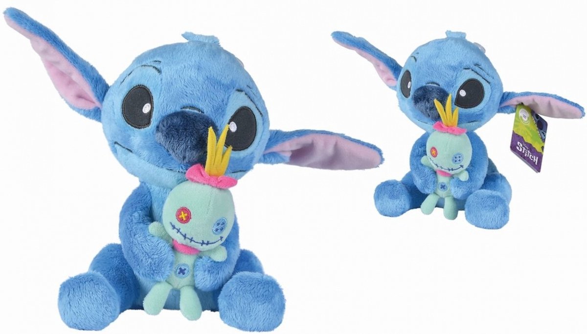 Simba Toys Stitch met Scrump - Knuffel 35 cm - Lilo & Stitch Knuffel