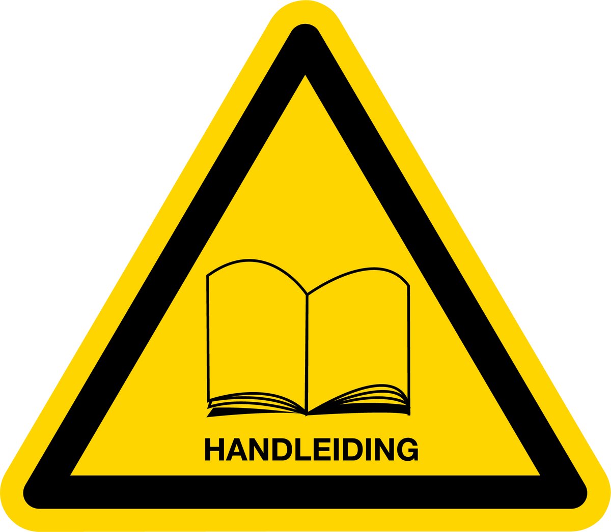 Simbol® - Stickers Handleiding - Formaat ▲ 10 x 10 x 10 cm.