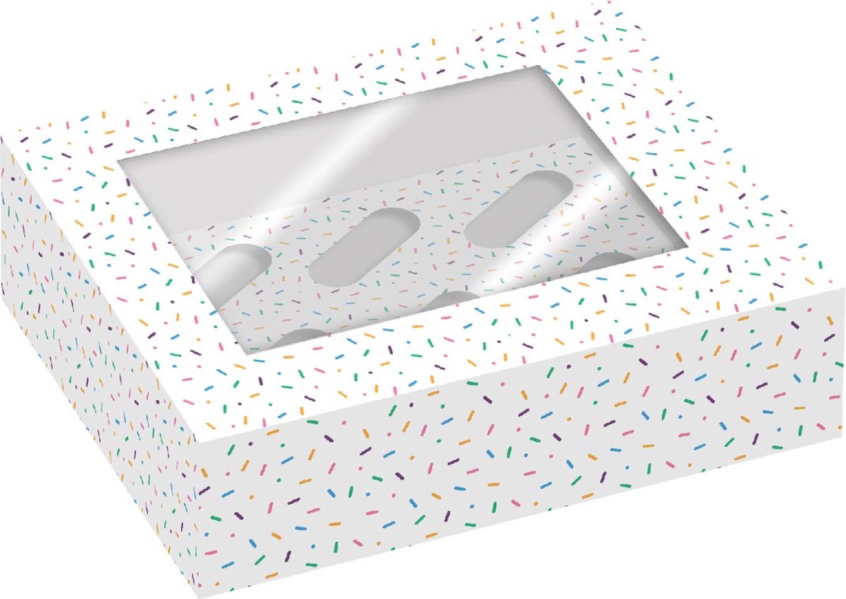 Simply Making Cupcake Box 6 - pk/2 - Sprinkles