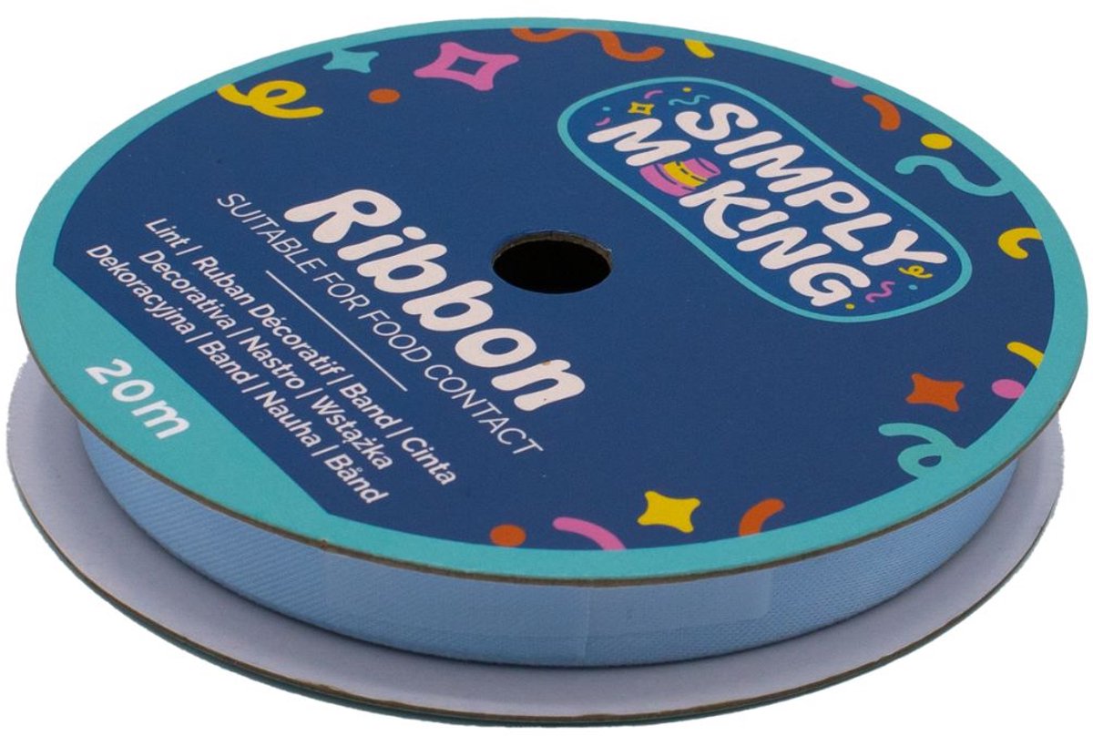Simply Making Taartlint Babyblauw 12 mm x 20 m