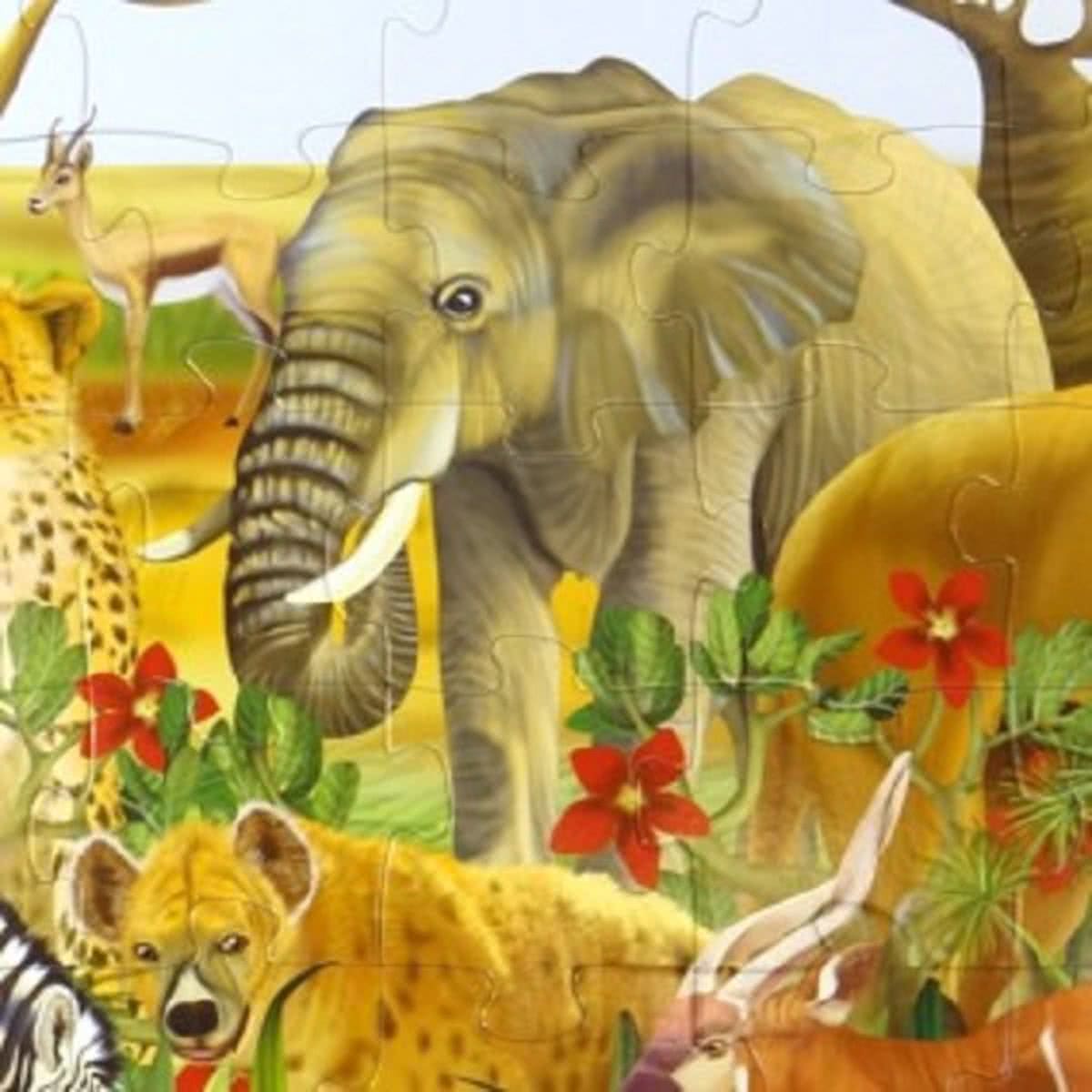 Simply for Kids 36126 Vloerpuzzel Wilde Dieren