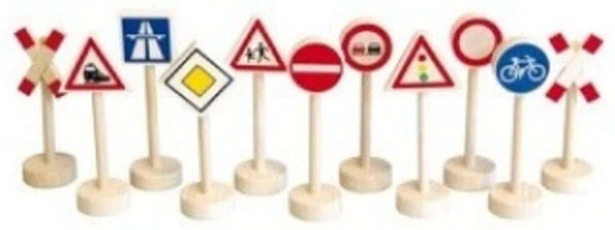 Simply for kids Verkeersborden set van 12 stuks