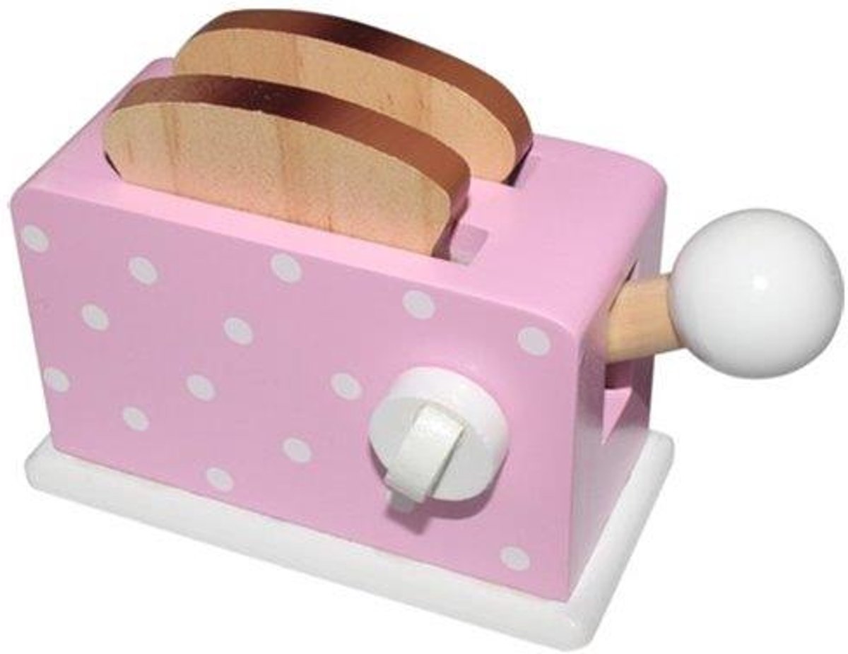 Simply for kids mini houten broodrooster roze