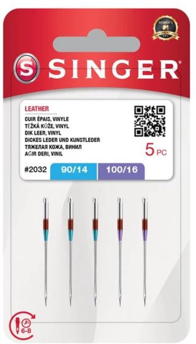 Singer Leder MIX 90 / 100 (5 stuks) Naalden