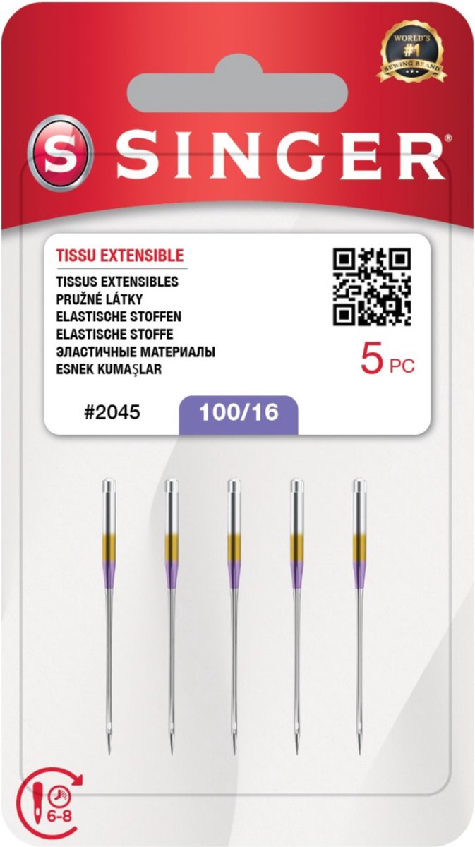 Singer Stretch 2045 100 (5 stuks) Naalden