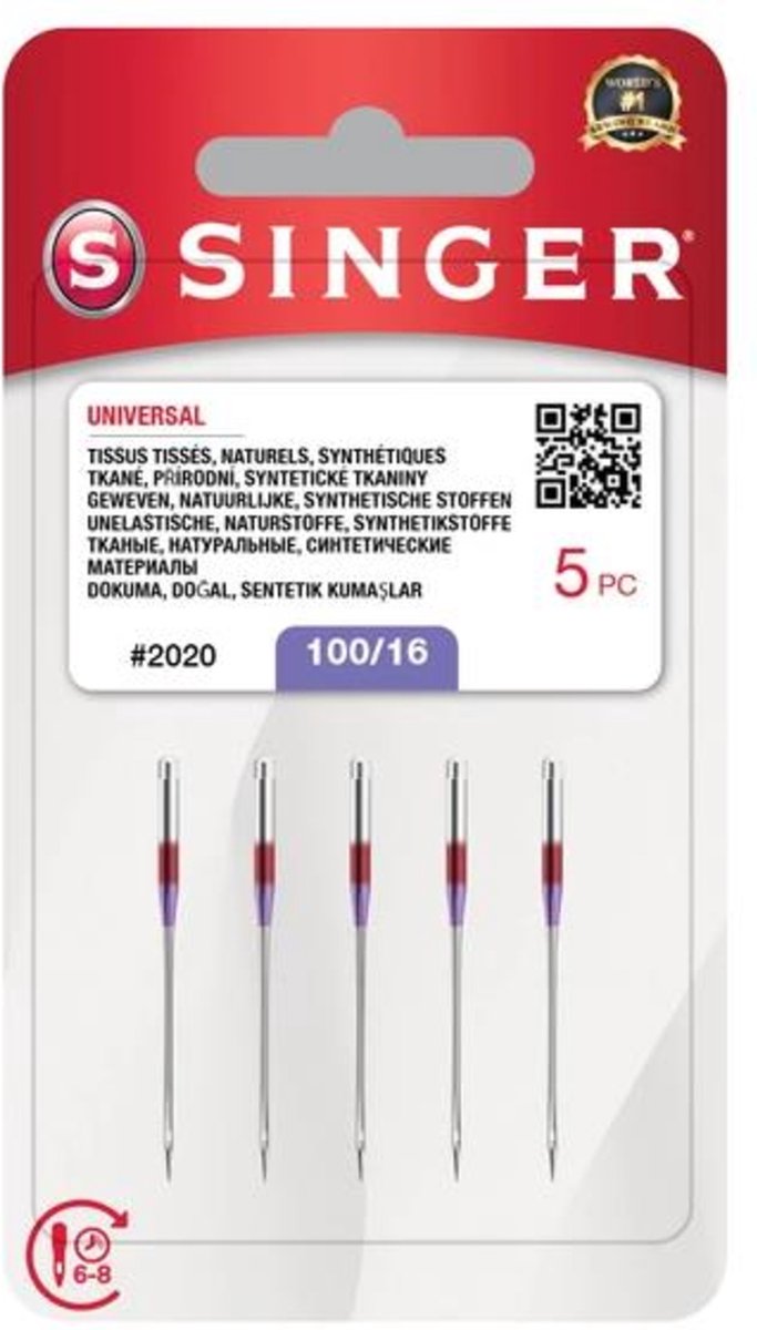Singer Universal 2020 100 (5 stuks) Naalden