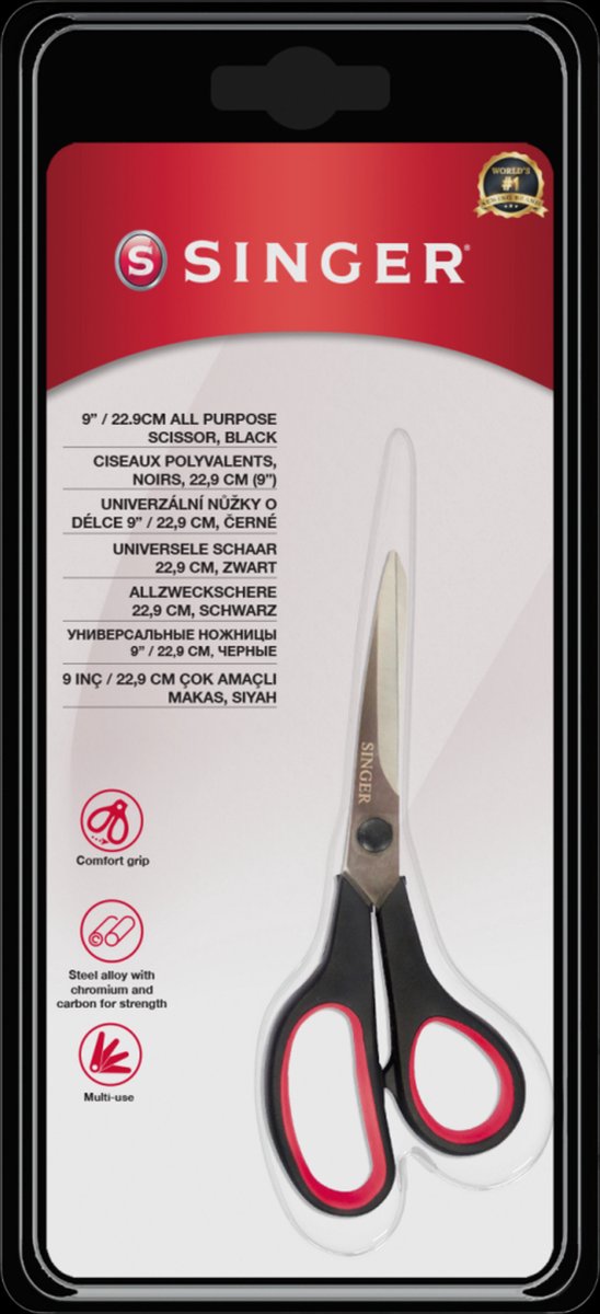 Singer Universele schaar zwart 22,9cm