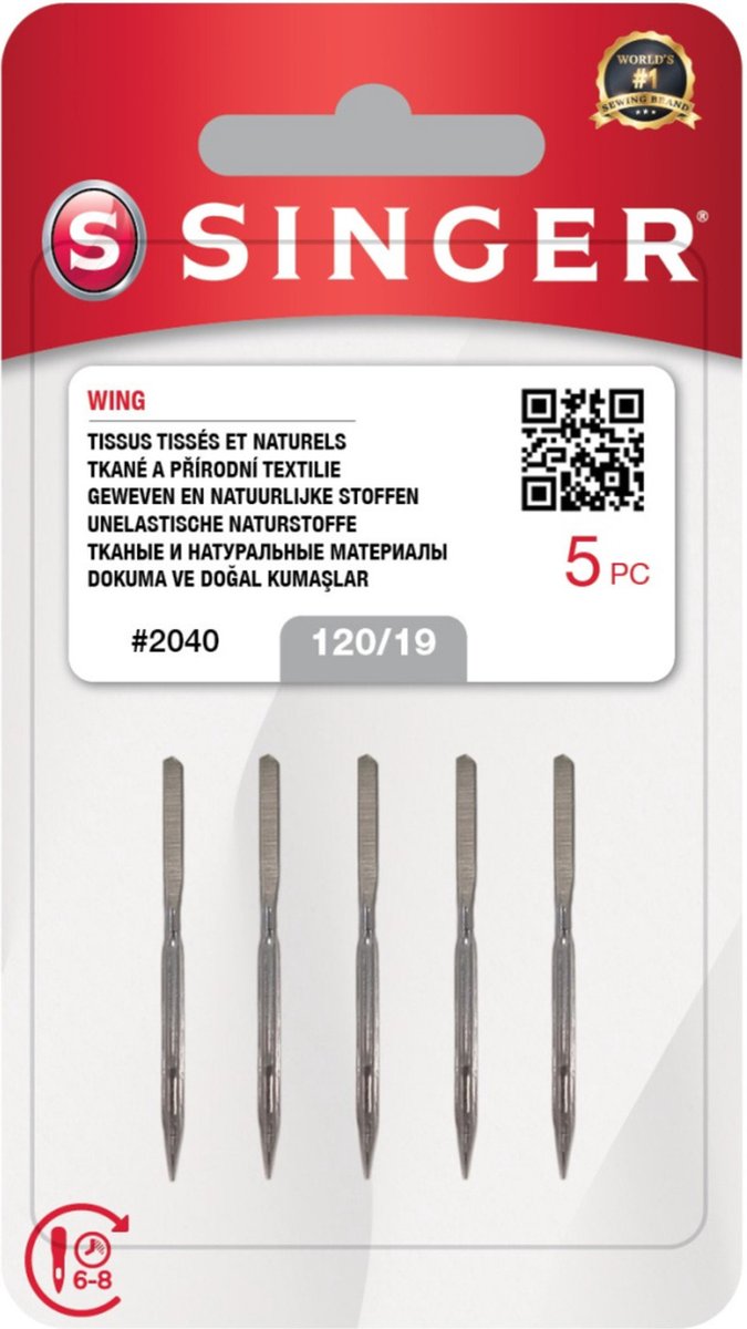 Singer Wing 2040 120 (5 stuks) Naalden