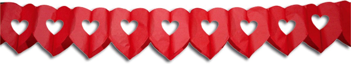 Slinger Dubbel Hart rood 5 meter