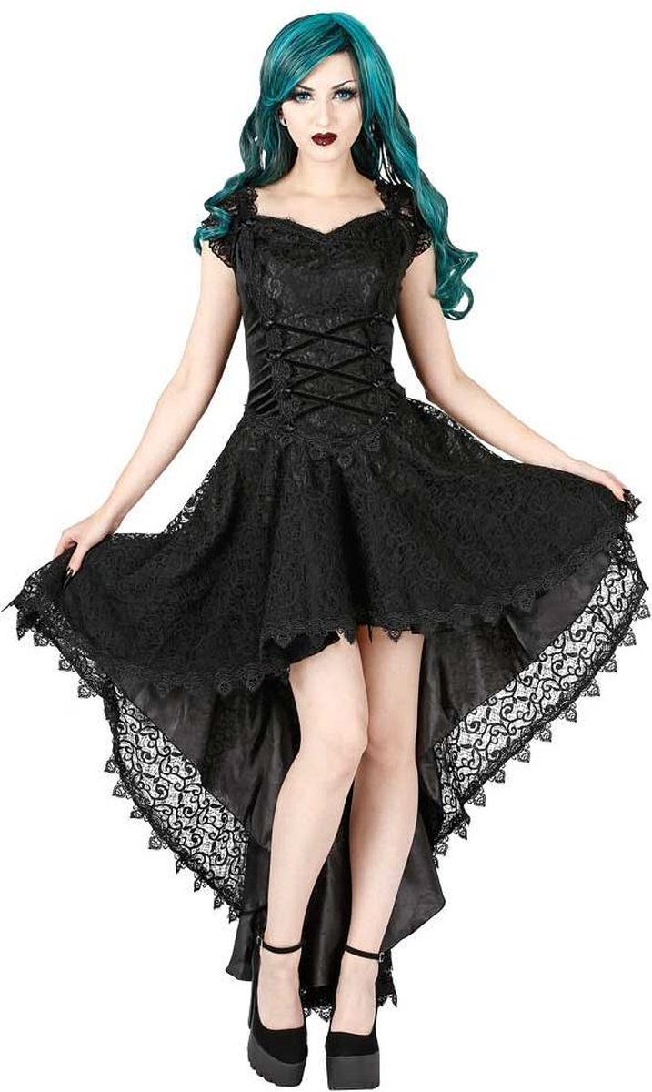 Sinister Lange jurk -L- 988 Zwart