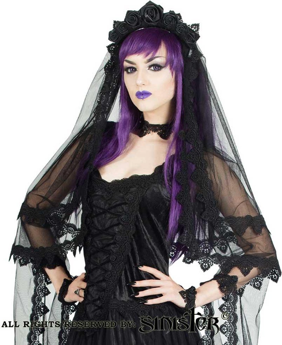 Sinister Sluier H030 Zwart