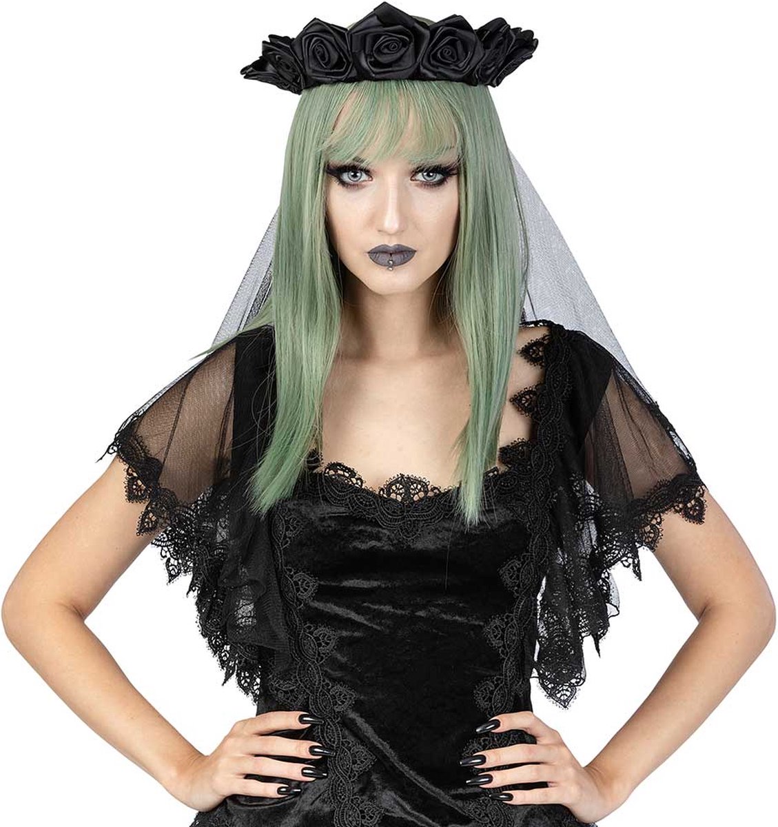 Sinister Sluier H059 Zwart