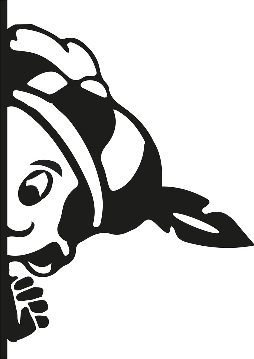 Raamsticker - Gluurpiet - Sinterklaas - 156mm x 222mm