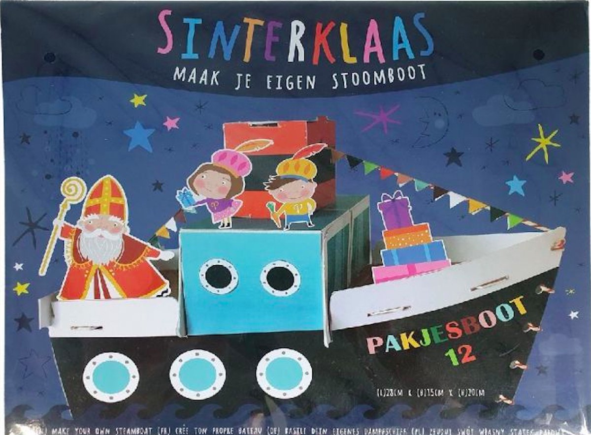 Sinterklaas Maak Je Eigen Stoomboot - Schoencadeau - Knutselen - Opa en Oma - Knutselmiddag - SInt en Piet - 5 December - Schoen zetten - Cadeau