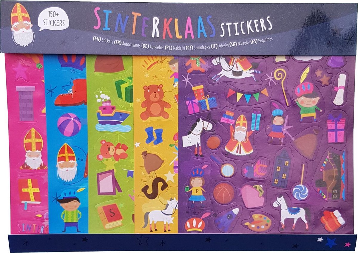 Sinterklaas Stickers  +/- 150 stuks