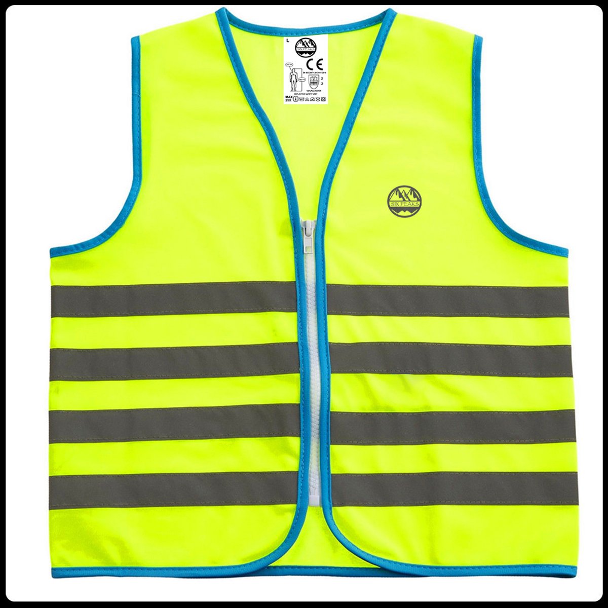 Six Peaks Reflecterend Veiligheidsvest Unisex - Large - Sport Accessoire.