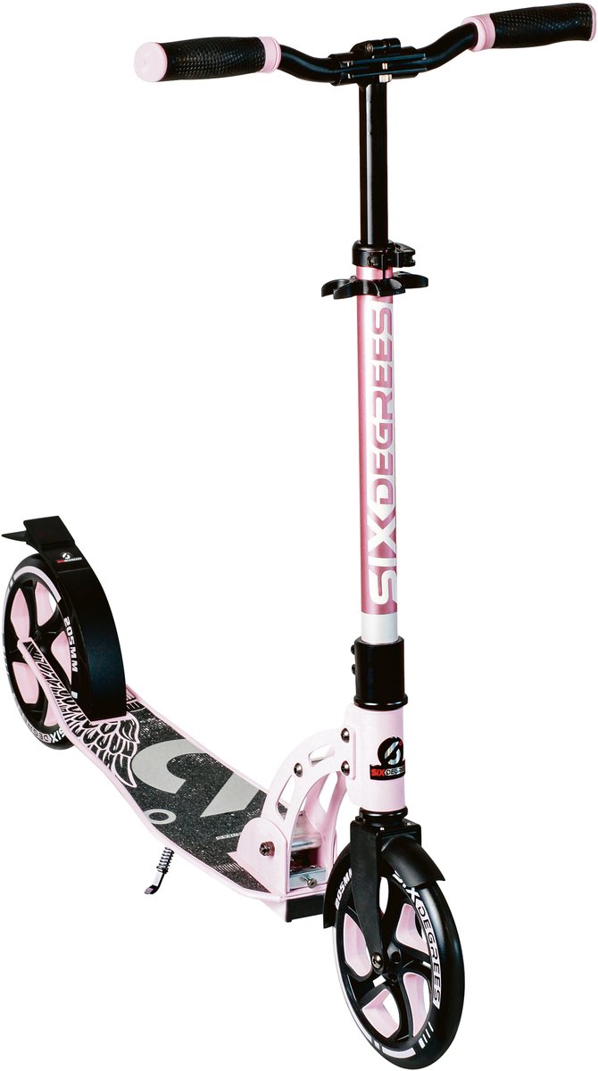 Six Degrees 2-wiel Step Opvouwbaar Voetrem Pastelroze/zwart