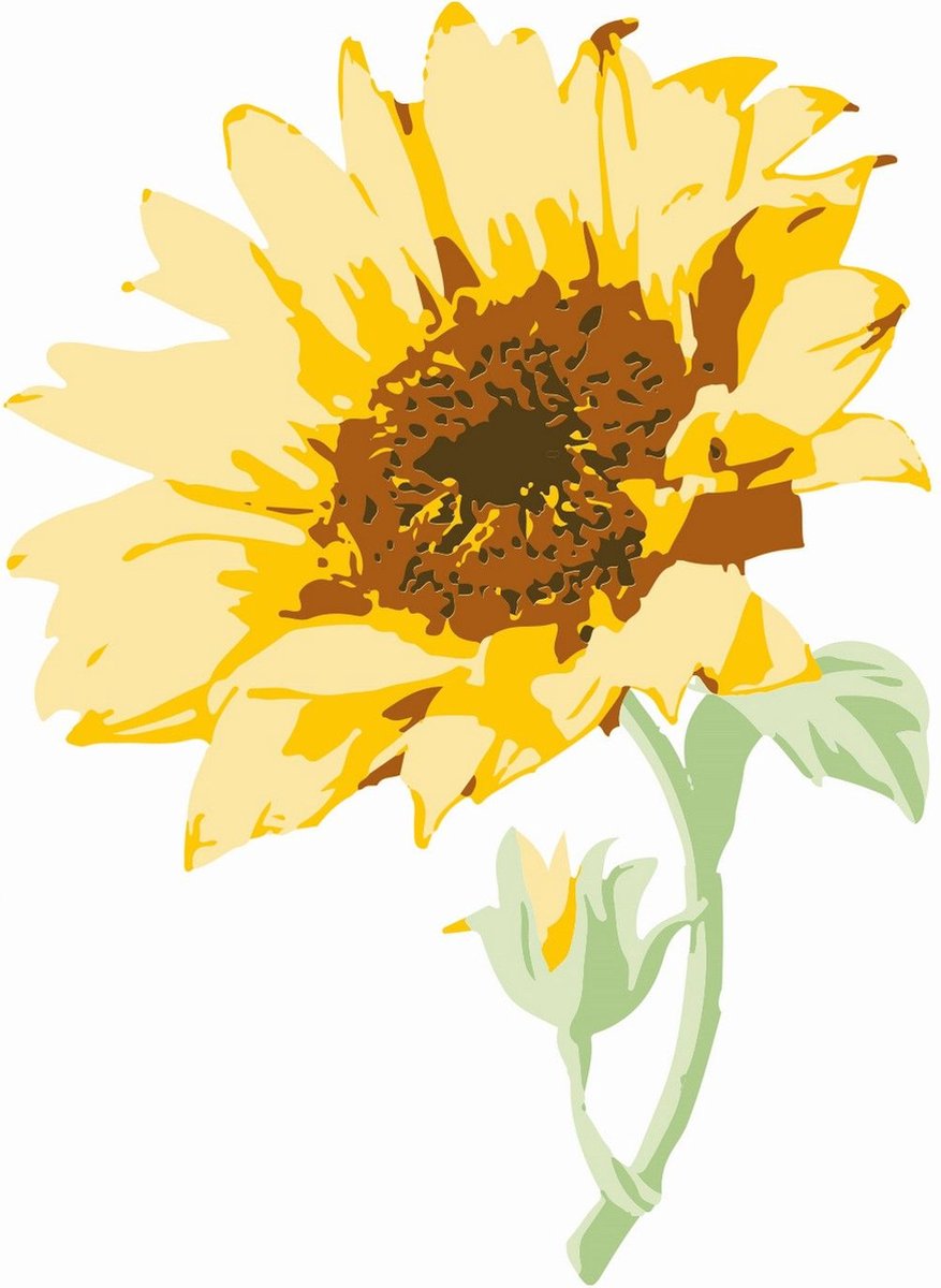 Sizzix Layered Clear Stamps Sunflower Stem