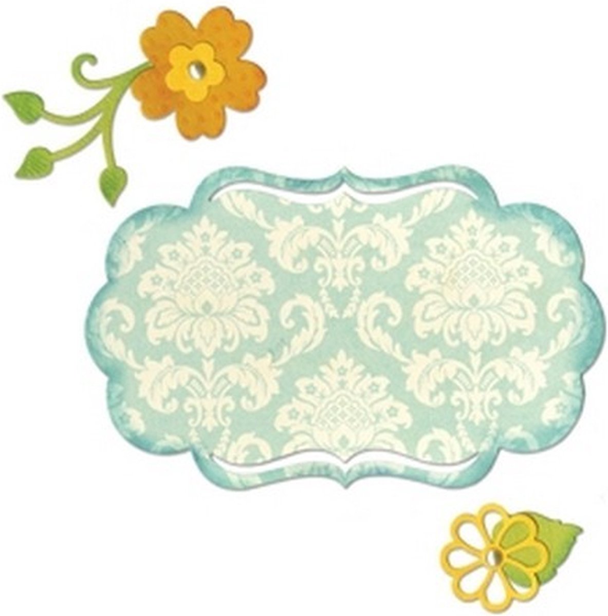   Thinlits Mal - Fancy Label & Flowers 658956  Rachael Bright