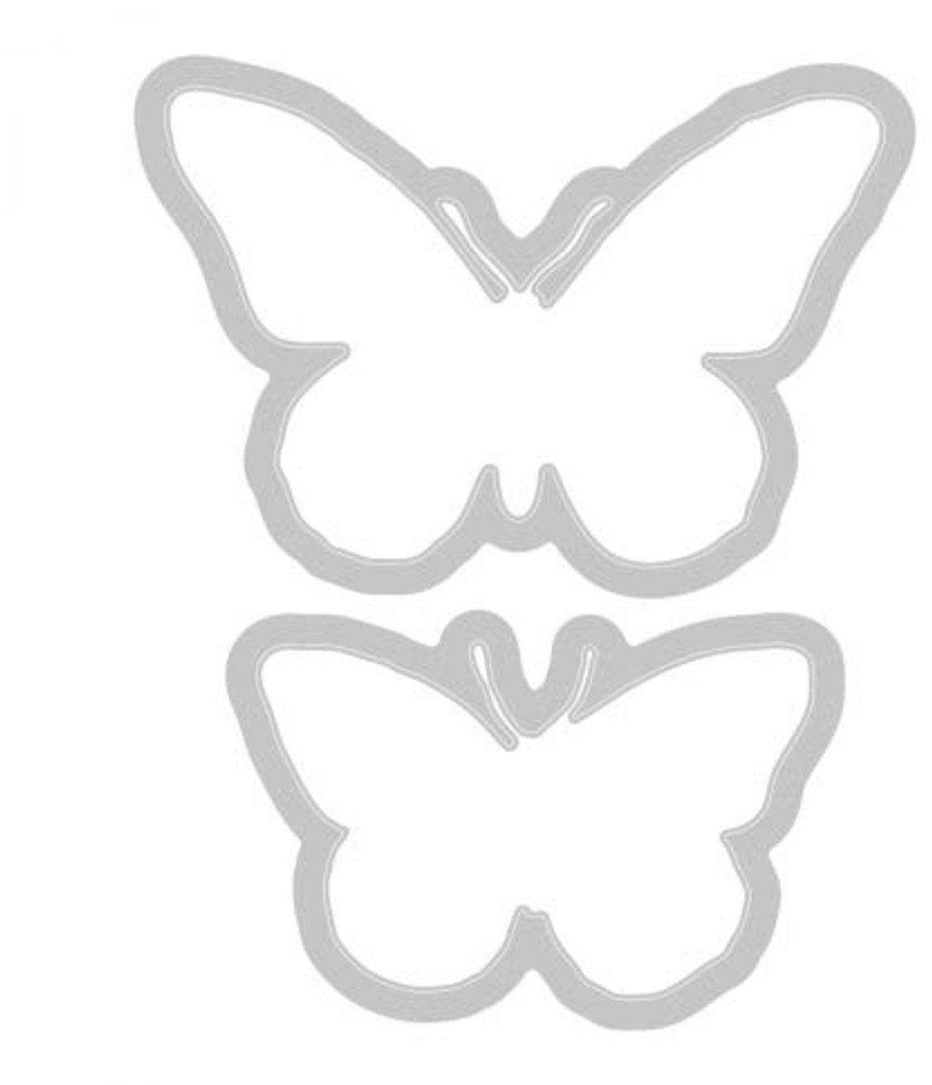 Sizzix • Clear Stamps Set A5 with Framelits Die Painted Pencil Butterflies