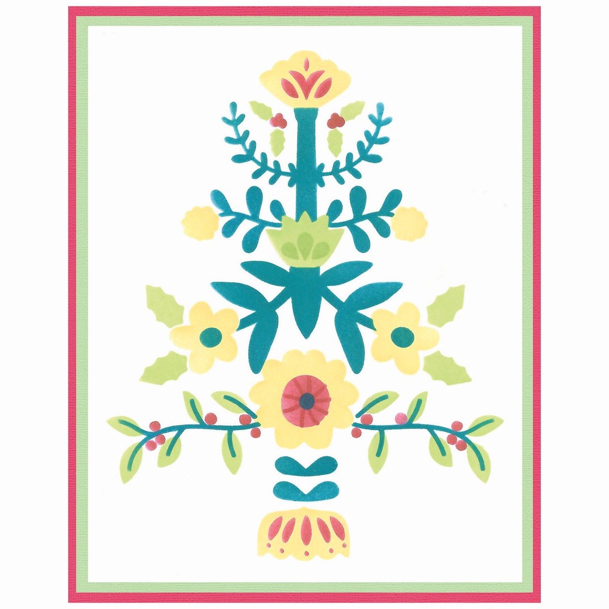 Sizzix • Layered Stencils A6 Folk Tree 4pcs